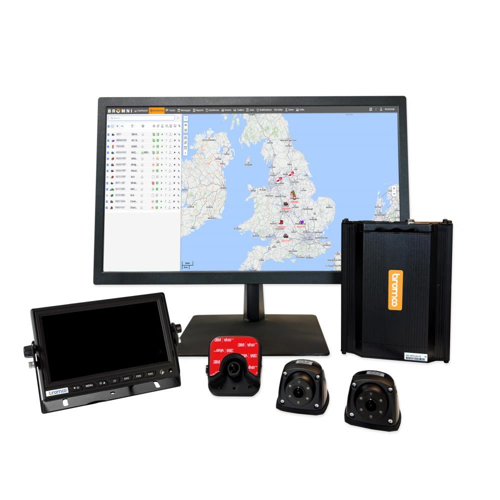 3 CAMERA MDVR KIT WITH 2TB HDD GPS & 4G